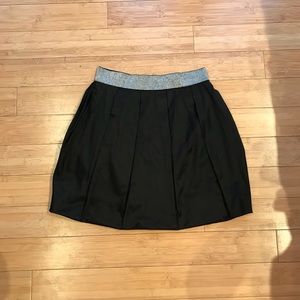 K Plastinina Silver and Black Bubble Skirt